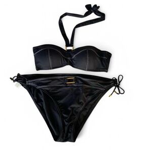 Bleu Rod Beattie Black and Gold Bikini Set